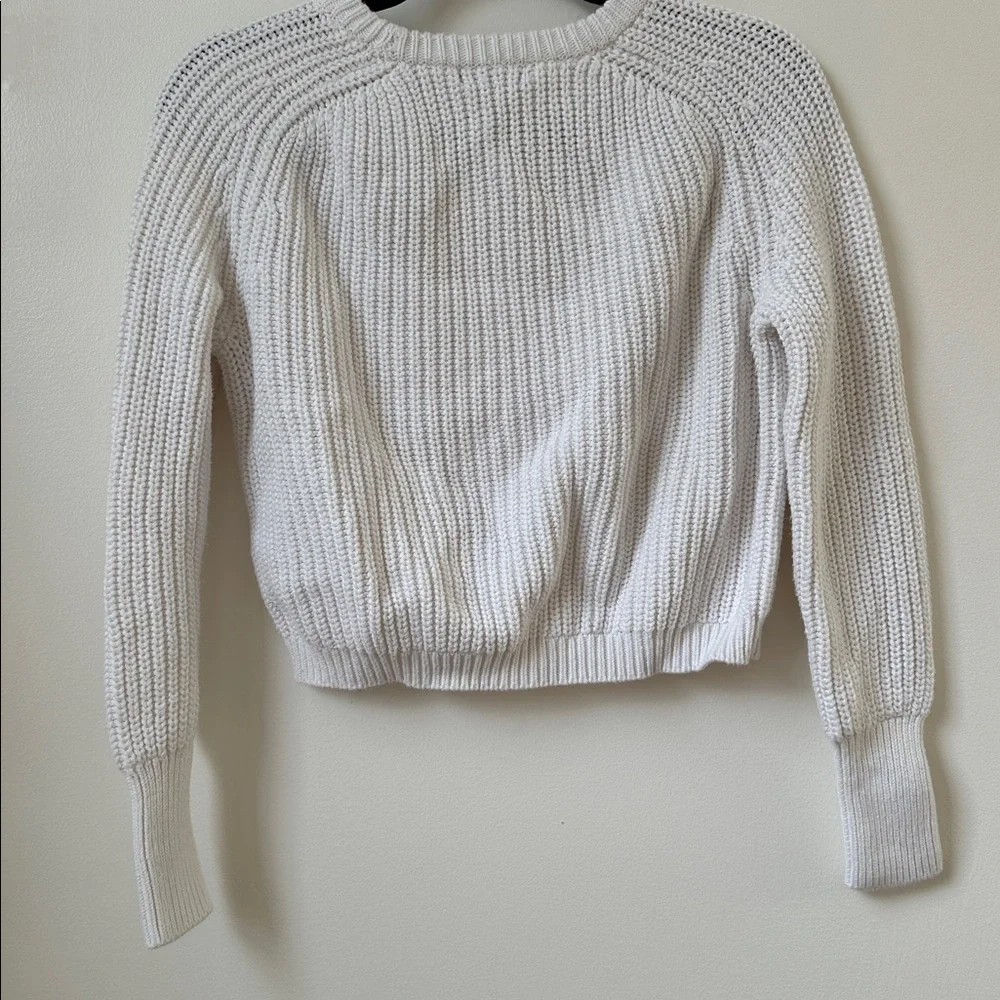 American Apparel cotton white knit sweater - Picture 3 of 4